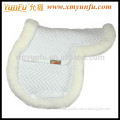 Custom White Sheepskin Wool saddle pad